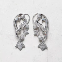 Mellerio  Platinum & Diamond Floral Earcuffs | Paris 🇫🇷