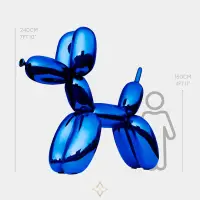 Original OCEAN BLUE BALLOON DOG SCULPTURE - 240CM | Birmingham 🇬🇧