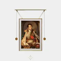 Original ARISTO NAPOLEON PORTRAIT PAINTING GOLD FRAME HANGING WALL ART | Birmingham 🇬🇧