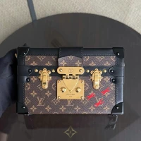 LOUIS VUITTON PETITE MALLE - CANVAS MONOGRAM BOX CROSSBODY | Singapore 🇸🇬