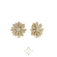 ROBERTO COIN 18KYG MARHERITA PAVE DIAMOND FLOWER EARRINGS | GA 🇺🇸