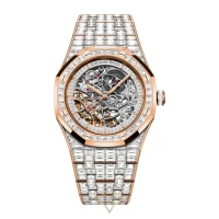 Audemars Piguet Royal Oak Double Balance Wheel Openworked 41 Rose Gold / Full Baguette Diamond-Set | CA 🇺🇸