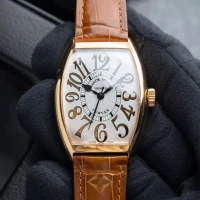 2008 Franck Muller Cintrée Curvex Relief Rose Gold / Silvered / Arabic | CA 🇺🇸