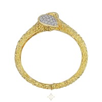 Boucheron Paris Vintage Serpent Boheme Diamond Gold Cuff Bracelet | CT 🇺🇸