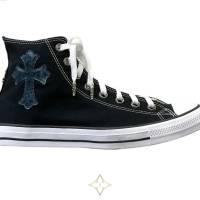 Converse x Chrome Hearts St. Barths Exclusive Chuck Taylor All Star Canvas High Top Black | IL 🇺🇸