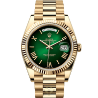 Rolex Day-Date 40mm Ombre Green Roman Dial New  | NY 🇺🇸