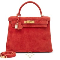 Hermès Rouge Vif Doblis Retourne Kelly 28 Gold Hardware | Milan 🇮🇹