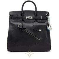 Limited Edition Black Volupto Rock HAC Birkin 40 Palladium Hardware | Milan 🇮🇹