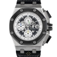 Audemars Piguet Royal Oak Rubens Barrichello II 26078IO.OO.D001VS.01 Titanium Black Ceramic Limited Edition | Chicago 🇺🇸