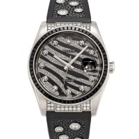 Rolex Datejust Automatic Gold Diamonds 36mm Strap Watch Zebra Dial | Chicago 🇺🇸