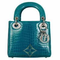 CHRISTIAN DIOR CROCODILE MINI LADY DIOR WITH DIAMONDS HARDWARE for Sale | Jakarta 🇮🇩