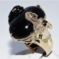 31.55CT NATURAL BLACK STAR DIOPSIDE ANTHER RING 14K | NY 🇺🇸