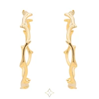 DIOR "Bois de rose" Hoop Earrings in Yellow Gold | Paris 🇫🇷