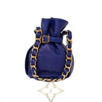 CHANEL BLUE DRAWSTRING BAG for Sale | Paris 🇫🇷