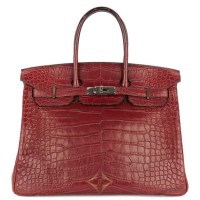 Hermes Birkin 35 Bourgogne Matte Alligator Palladium Hardware for Sale | London 🇬🇧
