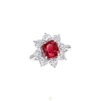 GRAFF CUSHION CUT RUBY HIGH JEWELLERY RING RING | Riga 🇱🇻