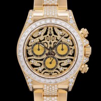 Rolex Daytona 116598TBR "Eye of the Tiger" Yellow Gold PAVE for Sale | MA 🇺🇸