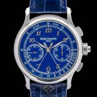 2022 Patek Philippe Split Second 5370P Platinum Blue Enamel Dial for Sale | MA 🇺🇸
