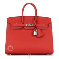 Hermes Birkin 25cm Capucine Sellier Epsom PHW | London 🇬🇧