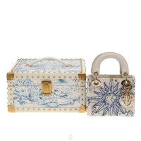 Dior Micro Lady Dior with Small Trunk Blue Multicolour Reve D'Infini Sbalzo Calfskin | Dublin 🇮🇪