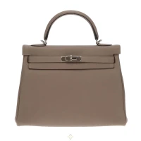Hermes Kelly 32 Retourne Veau Togo Gris Asphalte Palladium Hardware 2018 | Dublin 🇮🇪