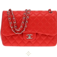 Chanel Red Jumbo Lambskin Classic Double Flap 2016/17 | Dublin 🇮🇪