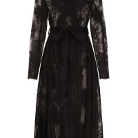 DOLCE & GABBANA Chantilly Lace coat with belt | Paris 🇫🇷