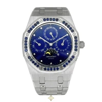 AUDEMARS PIGUET Royal Oak Perpetual Calendar Platinum Sapphire Blue Dial 39mm | Central 🇭🇰