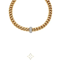 FOPE 18ct Yellow Gold Diamond Pave Necklace for Sale | Cork 🇮🇪