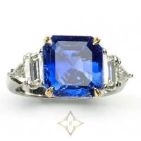 Vintage Cartier 7 Carat Sapphire Burma No Heat and Diamond Ring | London 🇬🇧