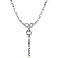 CARTIER  Cartier Agrafe Diamonds, Pearls And Gold Necklace for Sale | Paris 🇫🇷