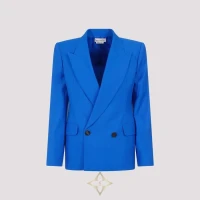 Alexander McQueen Galactic Blue Wool Jacket for Sale | Novara 🇮🇹