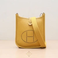 2020 HERMES MINI EVELYNE 16 BAG VV1350 in Jayne Amber for Sale | Hong Kong 🇭🇰