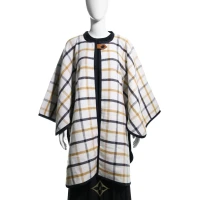HERMES PRE-OWNED CHECKED PONCHO E1746 for Sale | Hong Kong 🇭🇰
