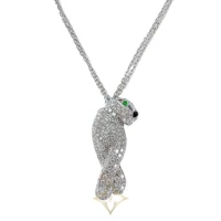 CARTIER PANTHERE 18K White Gold & Diamond NECKLACE for Sale | Hong Kong 🇭🇰