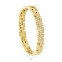 Cartier ‘Maillon Panthere’ Diamond Link Bracelet  18 Carat Yellow Gold for Sale | London 🇬🇧