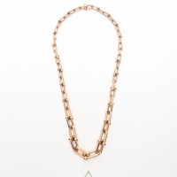 Tiffany & Co HardWear Graduated Link 18kt Rose Gold Necklace | Stockholm 🇸🇪
