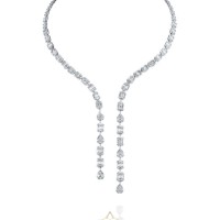 Almor Diamond necklace in 18K white gold set with 15.76 CT of diamonds for Sale | Tel-Aviv 🇮🇱