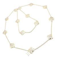 Van Cleef & Arpels 18k Yellow Gold Diamond Pure Alhambra Long Necklace | PA 🇺🇸