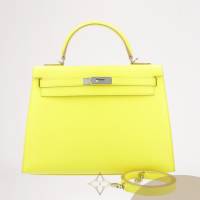 Hermès Kelly 32 Epsom Soufre Stamp Square Q 2013 for Sale | Singapore 🇸🇬