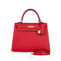 HERMÈS Kelly 25 Rouge Casaque Epsom Sellier GHW X  | Jakarta 🇮🇩