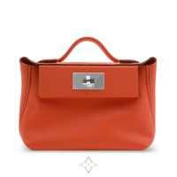 HERMÈS Mini 24/24 Orange Evercolor PHW W | Jakarta 🇮🇩