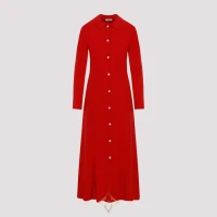 The Row Goji Berry Red Silk Myra Dress | Novato 🇮🇹
