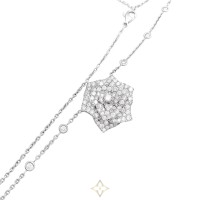 PIAGET Necklace Piaget "Rose" white gold, diamonds | Paris 🇫🇷