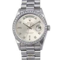 ROLEX Day-Date W36mm PT Silver Dial | Osaka 🇯🇵