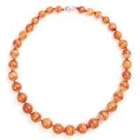 SAMUEL KUNG DIAMOND JADE BEAD 18K WHITE GOLD NECKLACE | Central 🇭🇰