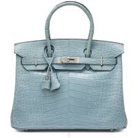 Hermès Ciel Matte Alligator Birkin 30 Palladium Hardware, 2009 | Central 🇭🇰