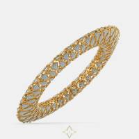 The Elin Bangle From The Pride Collection Diamond Bangle In 18Kt Yellow Gold | New Delhi 🇮🇳