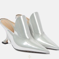 BOTTEGA VENETA Rocket metallic leather mules | Munich 🇩🇪