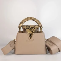 Capucines Mini Beige and Snakeskin Handle Bag (Microchip) | Metro Manila 🇵🇭